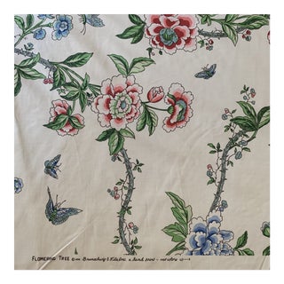 Brunschwig and Fils Flowering Tree Cotton Fabric- 4 Yards For Sale