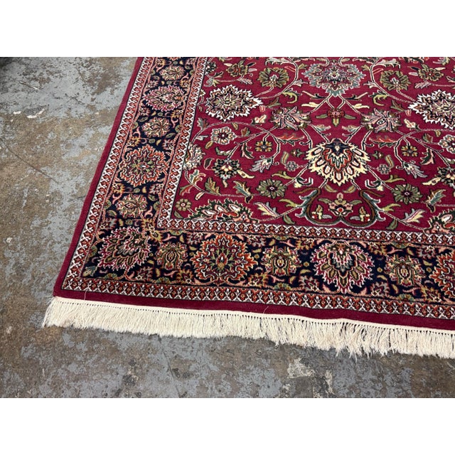 5ft 10in × 8ft 10in Oriental Wool Area Rug For Sale - Image 12 of 12