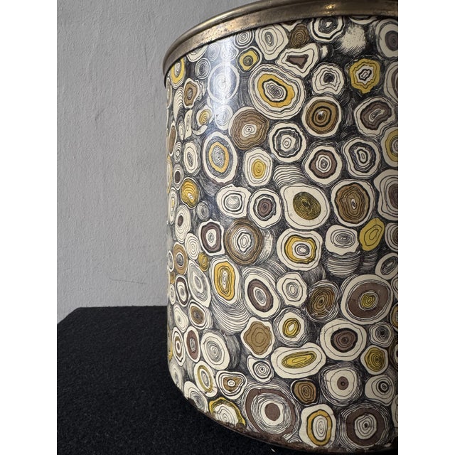 Piero Fornasetti Paper Bin by Piero Fornasetti for Fornasetti, 1950s For Sale - Image 4 of 14