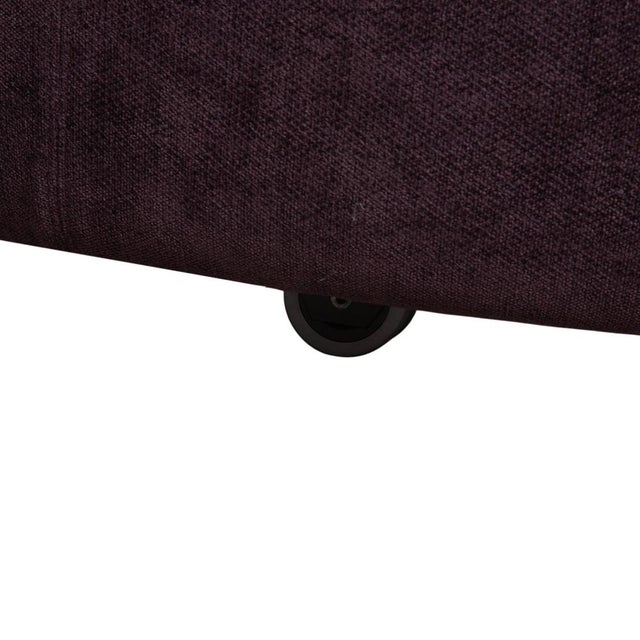 Purple Scarlett Fabric Two-Seater Sofa in Lilac, Aubergine, and Violet with Casters by Poltrona Frau For Sale - Image 8 of 18