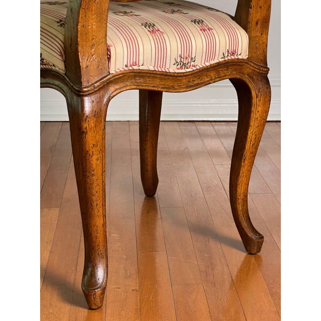 Don Ruseau Louis XV Style Upholstered Vanity or Side Chair in Walnut, 1940s For Sale - Image 13 of 18