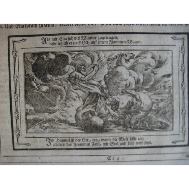 Gothic Lutheran Germain Large Leather Bound Bible From the 17 Hundreds For Sale - Image 3 of 16