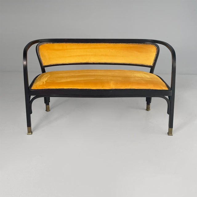 1930s Austrian Bench by Gustav Siegel for Jacob & Josef Kohn, 1930s For Sale - Image 5 of 16