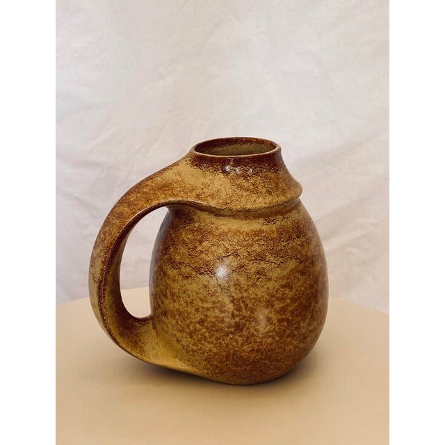 Beige Ceramic Vase by Roberto Rigon for Bertoncello, Italy For Sale - Image 8 of 8