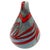 Vintage Ceramic Vase in Grey with Red Decorations, Italy, 1970s For Sale - Image 6 of 6