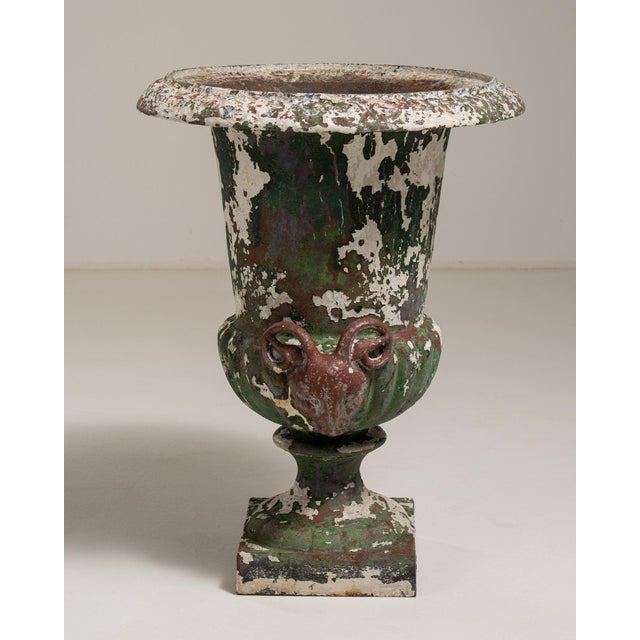 19th Century 19th Century France Black Iron Urns For Sale - Image 5 of 9