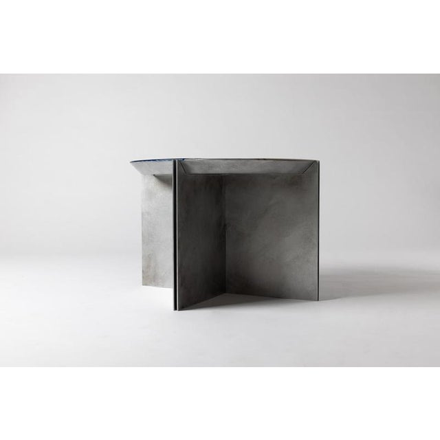 H9 Hand Decorated Metal & Aluminium Side Table by Studio Nyx For Sale - Image 11 of 18