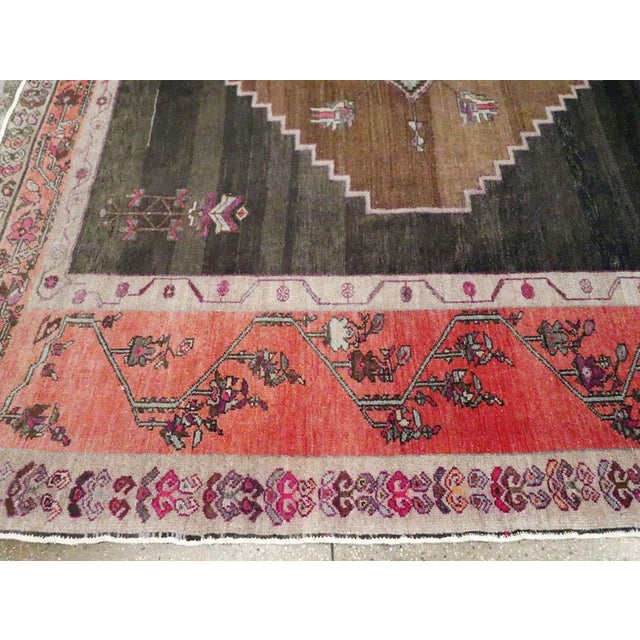 Textile Galerie Shabab Collection Mid-20th Century Handmade Turkish Anatolian Room Size Carpet For Sale - Image 7 of 10