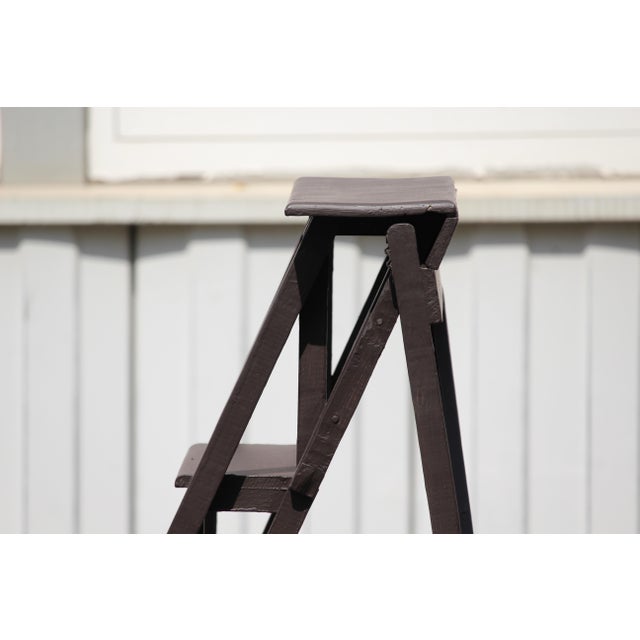 Vintage Foldable Wood Ladder, 1950s For Sale - Image 6 of 17
