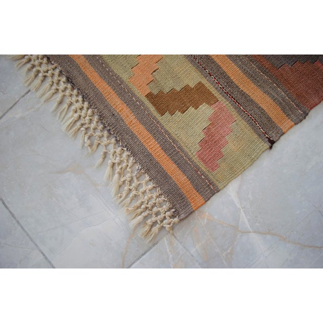 Vintage Anatolian Kars Kilim Area Rug - 5′2″ × 11′ For Sale - Image 12 of 17