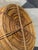 1970s Rattan & Brass Planter / FloorVessel For Sale - Image 5 of 5