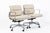 2000 - 2009 Eames for Herman Miller Office Chairs in Schumacher Vegan Suede, Cream Tan For Sale - Image 5 of 12