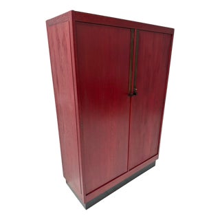 Art Deco Modernist Armoire by A.H. Jansen for L.O.V. Oosterbeek, 1920s For Sale
