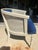 Hollywood Regency Italian Cobalt Blue Velvet Cane Back Chair Vintage For Sale In Miami - Image 6 of 9