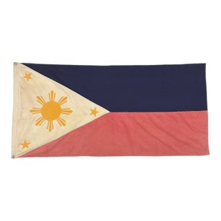 Vintage Cotton Sewn Flag of the Philippines For Sale