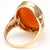 Delight your inner goddess with this charming, carved lady vintage cameo ring that features a large oval-shaped and coral-...