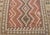 Mid 20th Century Vintage Handwoven Kilim Rug – 5’7” X 8’5” | Geometric Tribal Design | Earth-Tone Wool Flatweave For Sale - Image 5 of 5