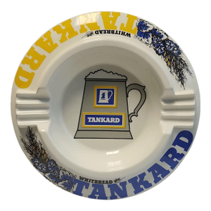 Vintage English Whitbread Tankard Ale Pub Ashtray