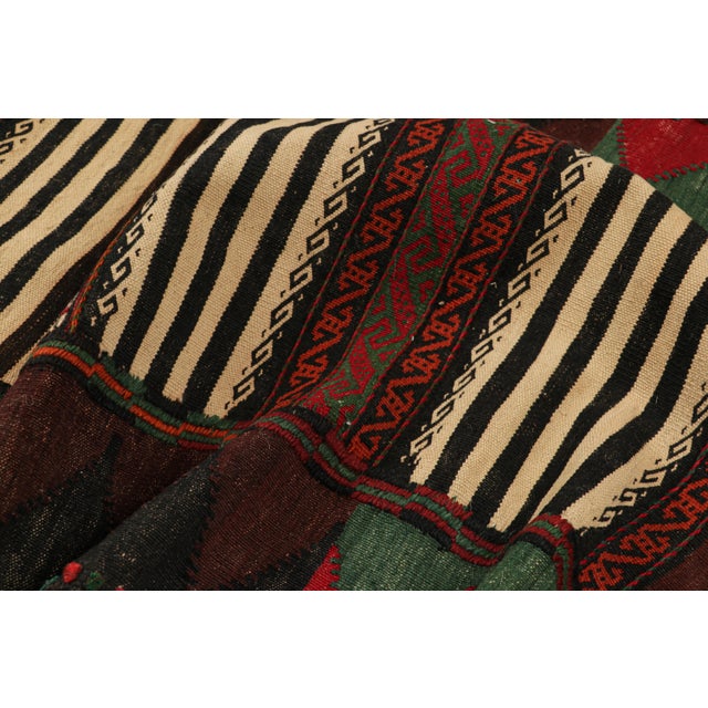 Vintage Afghan Kilim With Polychromatic Geometric Patterns From Rug & Kilim For Sale In New York - Image 6 of 7