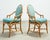 Teal Set of Ten McGuire Organic Modern Rattan Cane Dining Chairs For Sale - Image 8 of 18