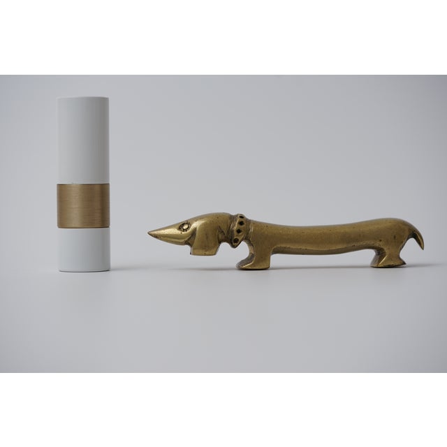 Vintage Brass Bottle Opener in the Shape of a Dachshund by Walter Bosse for Herta Baller, 1950s For Sale - Image 9 of 10