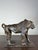 Art Deco style bronze sculpture with a brown patina depicting a walking baboon, a contemporary work from the 2000s, signed...
