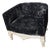 Late 20th Century Hollywood Regency Velvet Tub Chair For Sale