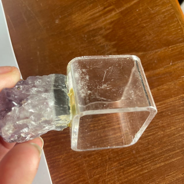 Gemstone Amethyst Geode Crystal Napkin Ring Holders - Set of 12 For Sale - Image 7 of 7