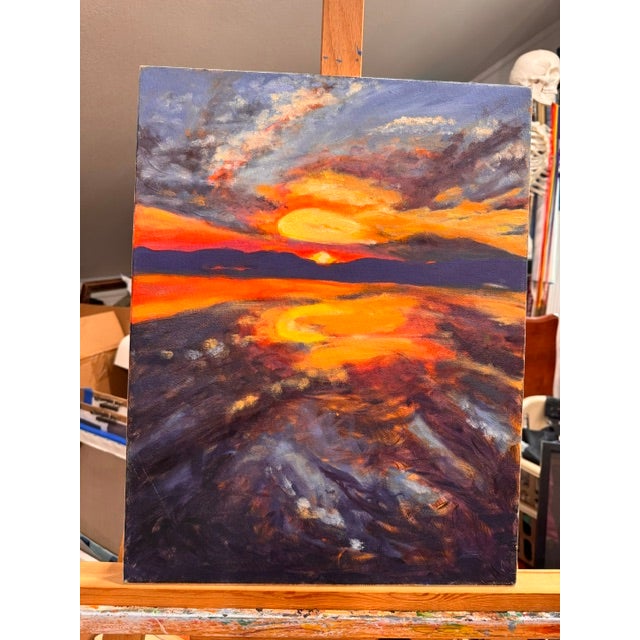Ember Tide by Kathleen Varadi, 2019 For Sale In Savannah - Image 6 of 11