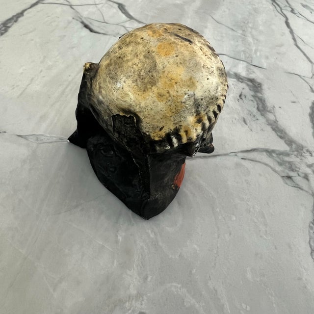 1960s Sculpture of Man’s Head Folk Art Expressionist For Sale - Image 5 of 8