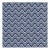 Sample - Schumacher Bargello Wave Fabric in Blue For Sale