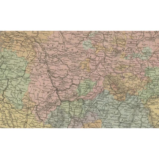 Antique map of germany and central europe – “allemagne et europe centrale” by andriveau-goujon, 1865 this large, finely...