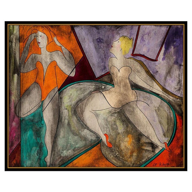 Message us to inquire about custom framing options! (Included for free with every purchase) The painting is of impressive...