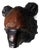 Ainu Wood Carving Bear Head, 1960s For Sale