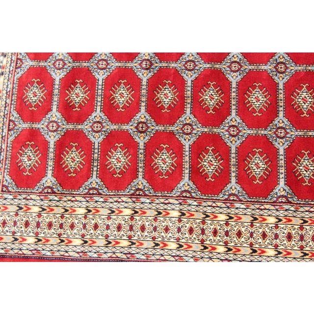 Vintage Bokhara Wool Rug Made In Greece For Sale - Image 12 of 13