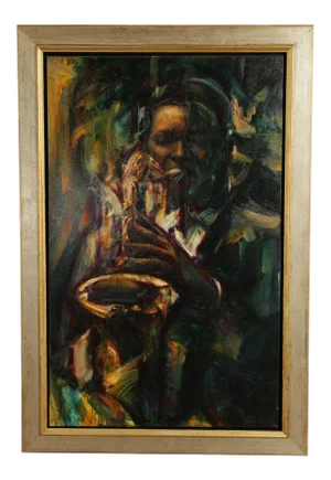 Stuart Yankell "Devotion" "The Architect of Time" Large Framed Oil Painting