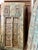 1920s Antique Indian Carved Door Distressed Blue-Green Patina Statement Door 84x40 For Sale - Image 5 of 7