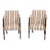 Late 20th Century Pair of Southwood Sheraton Tub Arm Chair Mahogany Frame Burl Maple Inlays Silk Fabric For Sale