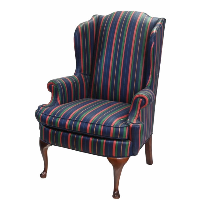 Store Item: Hickory Chair Company Historic James River Collection Queen Anne Wingback Chair Description: Copied from an...