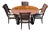 Vintage 1960s Drexel Heritage Mahogany Oval Dining Table & 4 Cane Back Chairs For Sale