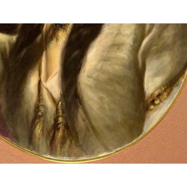 KPM Porcelain 19th Century KPM Quality Portrait Painting on Porcelain of Gypsy Woman in Gilt Metal Frame For Sale - Image 4 of 10