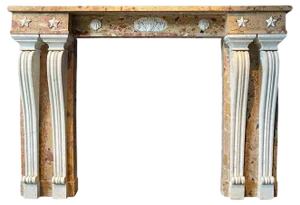 Large Louis XVI Style French Fireplace Mantel