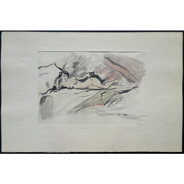 Edouard Manet, Study on Olympia (Nude), Lithograph For Sale - Image 3 of 9