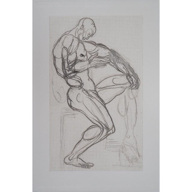 Auguste Rodin, Figure de damné, Etching For Sale - Image 6 of 6