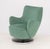 Early 21st Century Vladimir Kagan Barrel Swivel Chair and Ottoman For Sale - Image 5 of 10