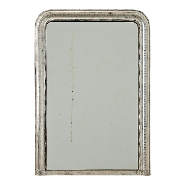 French 19th Century Louis Philippe Silver Gilt Mantel Mirror For Sale