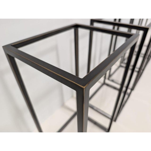 Metal Drake Wall Shelves in Bronze from Port 68, Set of 5 For Sale - Image 7 of 18