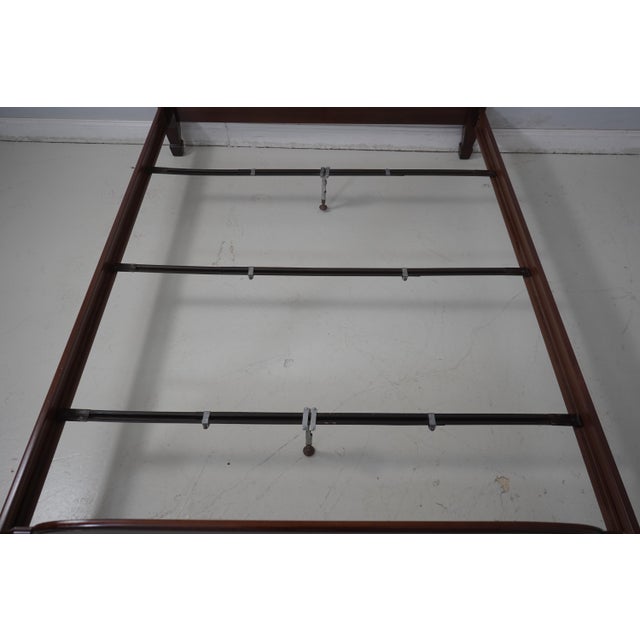 Ethan Allen Cherry Georgian Court Queen Size 4 Post Bed For Sale In Philadelphia - Image 6 of 12