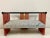 Red Set of Postmodern Bench and Mirror, 1980s For Sale - Image 8 of 11