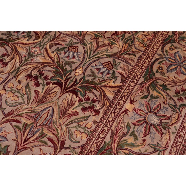 1990s Art Nouveau 1990's Pak-Persian Gray/Gray Wool Rug - 9'0'' X 12'4'' For Sale - Image 5 of 10